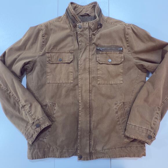 G.H. Bass Mens Brown Utility Style Farm Jacket Size Mens Medium (31) - Picture 1 of 9